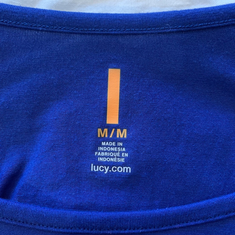 EUC & RARE! - Lucy - Long Sleeve Dolman Top w/ Rib Trim - Cobalt Blue - M - Picture 4 of 6